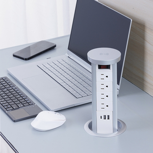 Sản phẩm mới ra mắt nhiều lớp tùy chỉnh máy tính để bàn khí nén pop-up Nhôm Nhà ở ổ cắm tháp bếp bảng Ổ cắm điện - Product Image 6