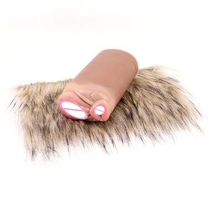Masturbador abierto <span class=keywords><strong>de</strong></span> vagina <span class=keywords><strong>de</strong></span> silicona GEEBA para hombres, masturbador para hombres en forma <span class=keywords><strong>de</strong></span> vagina animal, juguete sexual <span class=keywords><strong>de</strong></span> burro masturbador peludo - Product Image 3