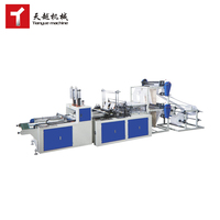 Machine automatique multifonctionnelle pour la fabrication de sacs en plastique jetables (type T-shirt, sacs de coursier, sacs plats pour fleurs) du Zhejiang, 130-230 cycles/min