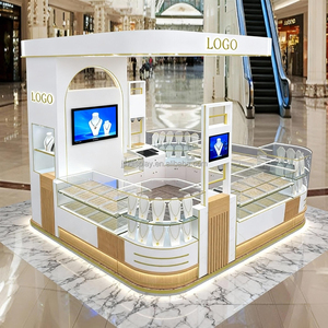 Vàng Hiện Đại Cửa Hàng Đồ Trang Sức Đồ Nội Thất Tùy Chỉnh Ván Ép Đồ Trang Sức Hiển Thị Truy Cập Thiết Kế Quầy Bàn Thiết Kế Cho Các Cửa Hàng Đồ Trang Sức - Product Image 2