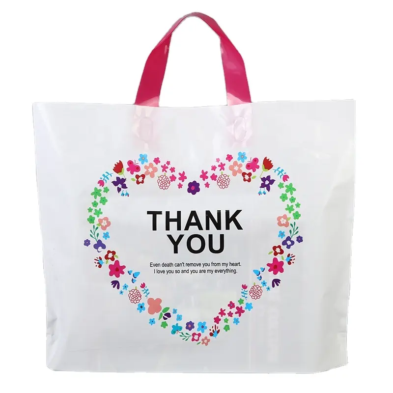 wholesale Eco friendly shopping plastic carrier bag carry bag thank you bag