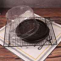 Boîte à gâteau jetable de 8 pouces, forme personnalisée, en plastique PE de qualité alimentaire, pour pâtisserie, pain, sushi, salade, sucre – Utilisation polyvalente, sur mesure
