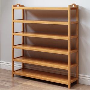 Zapatero de almacenamiento multicapa simple <span class=keywords><strong>para</strong></span> puerta interior, <span class=keywords><strong>estante</strong></span> de madera maciza <span class=keywords><strong>para</strong></span> salón - Product Image 2