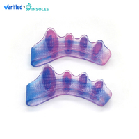 99insoles Commande Urgente Séparateur d'Orteils Yoga Correcteur d'Oignon Séparateur d'Orteils à Gradient de Couleurs pour Période de 90 Jours Fendoir d'Ongles