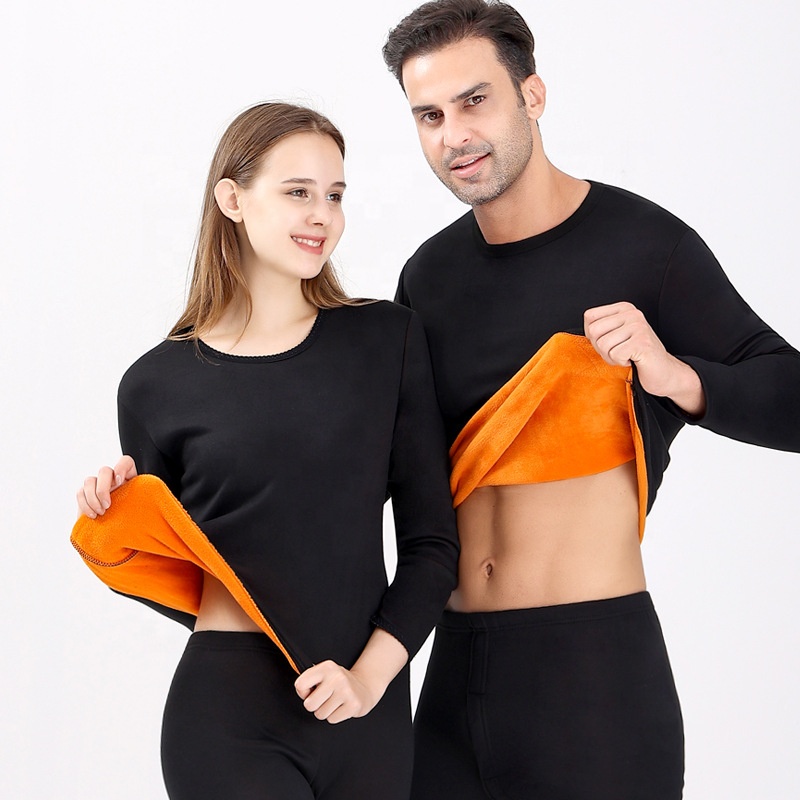 Ropa interior térmica para hombre y mujer, trajes largos térmicos de Color sólido, a precio de fábrica