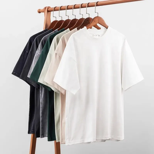 เสื้อยืดคอตตอนแท้ 100% คุณภาพสูง ขายส่ง สามารถสั่งทำได้พร้อมพิมพ์โลโก้ และเสื้อยืดผู้ชายแบบเรียบ - Product Image 5