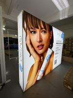 Support de bannière en tissu tendu pour stand d'exposition, stand pop-up ou stand déroulant, pour salons professionnels et événements, 8ft et 10ft
