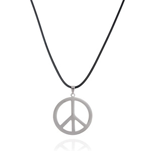 Cross-Biên Giới Retro Nhựa Chống Chiến Tranh Dấu Hiệu Hòa Bình Vòng Cổ Handmade Hòa Bình Amulet Vòng Cổ Bán Buôn - Product Image 5