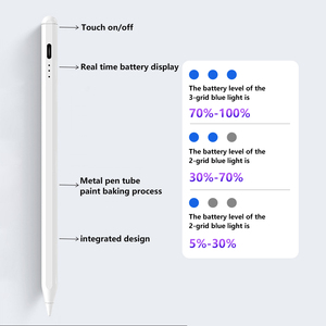 ปากกาสไตลัสแม่เหล็ก Smart Palm Rejection สำหรับ <span class=keywords><strong>iPad</strong></span> ชาร์จแบบ Dual-Mode ไร้สาย พร้อมที่เก็บข้อมูล แกนทองแดงเต็มรูปแบบ รับผลิตแบบ ODM OEM - Product Image 2