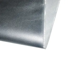 Tela de revestimiento de silicona PU impermeable, tela de fibra de vidrio recubierta de goma de silicona a prueba de fuego