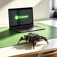 Kit Robot Araignée Éducatif ACEBOTT pour l'Apprentissage STEM, ESP8266 WIFI APP, Kits Robotiques DIY pour Enfants, Codage ACECode, Kits Robotiques pour Enfants pour Arduino
