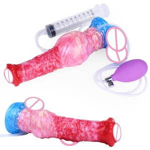 NNSX Inflatable Squirting Horse <b>Dildo</b> Silicone Toys Knot Animal Ejaculation Penis Clitoris Massage Adult Products for Women - Product Image 5