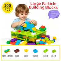 100 pièces de blocs de construction en ABS pour enfants, puzzle DIY, Rome, jouet éducatif pour les enfants de 2 à 4 ans et de 5 à 7 ans