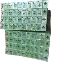 Tuiles de Mahjong en Acrylique Pliables et Portables, Design Perlé Matcha Fait Main