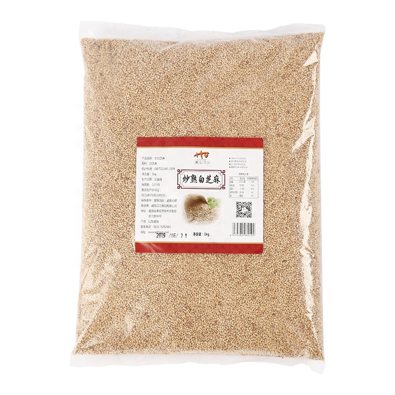 Оптовая продажа хороший вкус Натуральный Белый Кунжут жареный белый кунжут цена