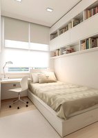 Système de lit-armoire gain de place avec étagères latérales et tiroirs de rangement pour chambre d'appartement