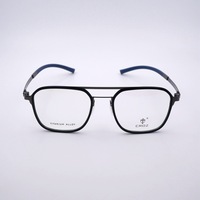 Tôle d'acier Vintage double faisceau grand cadre spectacle hommes Europe et Amérique spot populaire en gros P8250