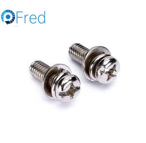 DIN7985 vis à tête cylindrique encastrée en croix vis de pont en acier inoxydable M3 10mm diverses applications disponibles pouce métrique - Product Image 1