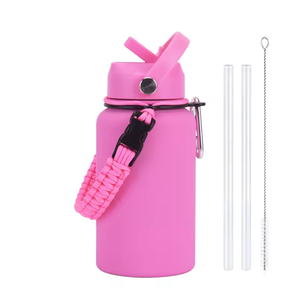 New 650ml Stainless Steel Insulated <b>Cup</b> <b>with</b> Braided Rope <b>Straw</b> <b>Water</b> <b>Cup</b>, Outdoor Sports Insulated Kettle - Product Image 4