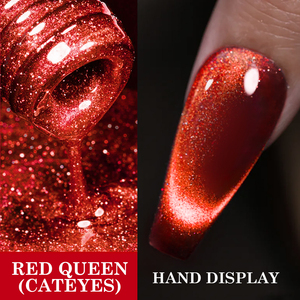 Nouveauté, étiquette OEM de l'usine, vernis à ongles gel UV 15ml, rouge œil de chat, pour Noël - Product Image 5