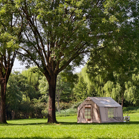 Grande tente de camping gonflable de luxe portable, imperméable, en tissu Oxford 420D, tente gonflable 4 saisons pour vente en gros