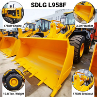 Chargeuse sur pneus SDLG 958F d'occasion 2023, 5 tonnes, quatre roues motrices, moteur Weichai 178KW, vente chaude