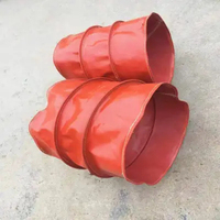 Compensateur d'air rouge haute température personnalisé Connexion flexible en silicone