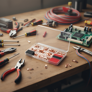 Conectores de Terminal de Cable de Cobre AWG 2 4 6 8 10, Juego de Terminales de Crimpado con Tubo Termocontraíble para Aplicaciones de Energía Eléctrica - Product Image 2