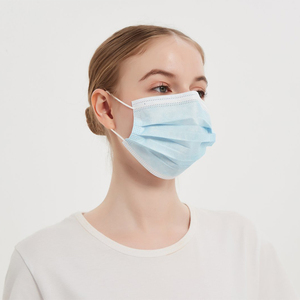 Pabrik kualitas baik langsung 17.5*9.5cm kain tidak ditenun bahan masker wajah <span class=keywords><strong>3</strong></span> lapisan masker wajah sekali pakai - Product Image 3