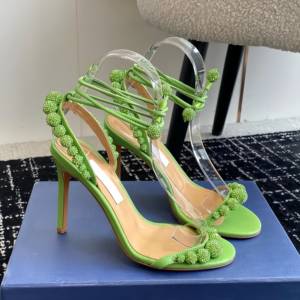 Tacones Altos Sexys de Marca de Lujo para Mujer, Tacones Altos con Cordones para Boda y Fiesta, Sandalias de Tacón Alto de Cuero Genuino - Product Image 2