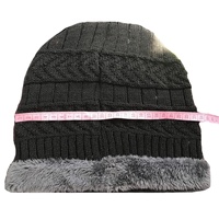 Personnalisé Hommes Femmes Double Couche Chaude Tricot Épais Velours Doublé Polaire Étiré Hiver Cap Boucle Anneau Cache-Cou Bonnet Écharpe Se