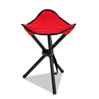 Chaise de Camping en plein air, étanche, Portable, transport de pêche, tabouret pliable triangulaire en métal