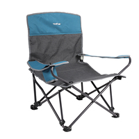 Fauteuils d'extérieur pliants portables pour le camping, chaises rembourrées avec structure en acier, chaises de plage, capacité 300 livres