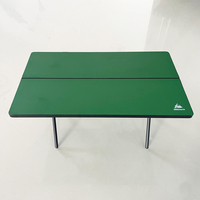 Table de pique-nique pliante moderne en aluminium imperméable pour patio et jardin, légère et portable, pour camping, plage et extérieur