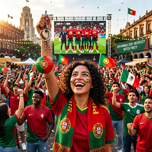 Porte-clés ballon de football Coupe du Monde, drapeau national en résine, pour les fans de football des États-Unis, du Canada et du Mexique, souvenir, cadeau, vente en gros - Product Image 5