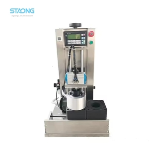 Halbautomatische Doppelstation-Vakuum-Verschließmaschine mit Pumpe für Glasgefäße und Flaschen, Drehverschluss-Versiegelungsgerät - Product Image 1