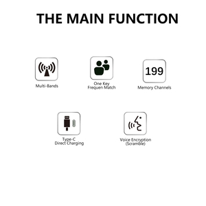 XUNLIBAO Walkie Talkie Portátil de 10W con Emparejamiento de Frecuencia con un Toque, Radio Bidireccional de Doble Banda UV de Alta Potencia 8600 <span class=keywords><strong>Woki</strong></span> Toki de Largo Alcance - Product Image 5