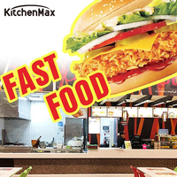 Solution complète KitchenMax pour la restauration rapide, équipement de cuisine pour restaurants commerciaux, matériel de restauration rapide pour poulet et hamburgers