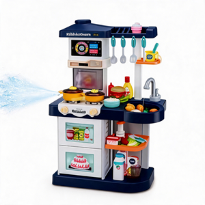Enfant jouer maison cuisine Chef jouets cuisiner nourriture Table à manger jouets vaisselle pulvérisation eau écran tactile <span class=keywords><strong>R</strong></span>/C changer la couleur des <span class=keywords><strong>aliments</strong></span> pour les enfants - Product Image 3