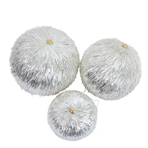 2023 new design Christmas decoration hanging ball ornaments diamond white for Xmas party