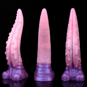 Faak Tier Oktopus Tentakel Riesiger Anal Plug Zungen förmiger flüssiger Silikon <span class=keywords><strong>dildo</strong></span> für Frauen masturbieren - Product Image 5