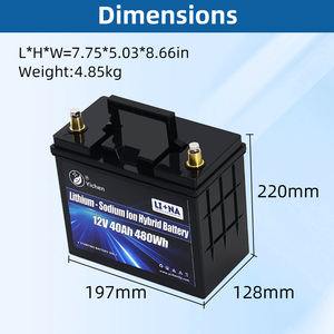 แบตเตอรี่เก็บพลังงานคุณภาพสูง YICHEN NS60 12.8V 40Ah แบบ Deep Cycle ใช้งานได้สองแบบ อายุการใช้งานยาวนาน ลิเธียมโซเดียมไอออน 4500 รอบ - Product Image 2
