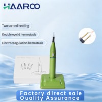 Stylo d'électrocoagulation sans fil HAAROO DNB-1 5 couleurs, 4 embouts - Appareil de cautérisation et d'hémostase à chaleur instantanée pour la chirurgie dentaire et buccale