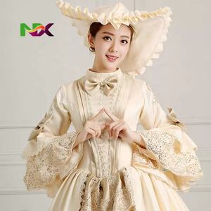 Disfraz de Cosplay Victoriano Rococó Medieval de María Antonieta para Mujer, Estilo Vintage, Personalizado con Sombrero - Product Image 6