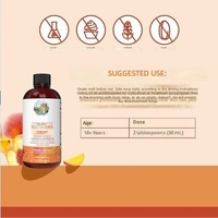 Vitamine liquide pour cheveux pour femmes, multivitamine transfrontalière, complexe pêche-mangue, eau vitaminée pour une meilleure densité osseuse, 450 ml en stock