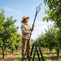 Lichtgewicht telescopische snoeischaar met hoge reikwijdte voor het oogsten van fruit in tuinen en boomgaarden