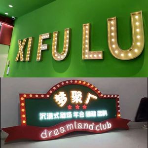 Nhà máy tùy chỉnh 3D bóng đèn thư signage marquee 3ft 4ft 5ft Hạnh Phúc sinh nhật sự kiện Backdrop trang trí nội thất cho các công ty trung tâm mua sắm các tòa nhà - Product Image 4