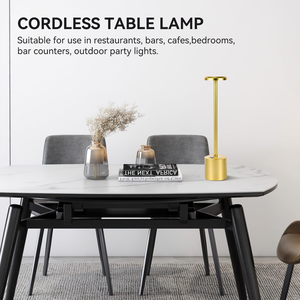 Lampe de table LED rechargeable à commande tactile, sans fil, portable, à piles, avec variateur de luminosité, pour une utilisation moderne en chambre, comme veilleuse - Product Image 3