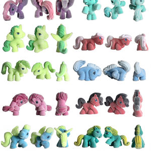 Jouets de collection de chevaux, figurine d'<span class=keywords><strong>action</strong></span> de poney en flocage pour enfants, jouets de collection de 3 cm de hauteur pour la promotion - Product Image 1