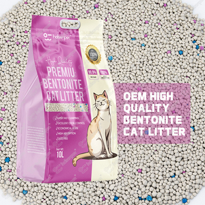 Fabrika toptan fiyat yüksek kalite 99% uzun ömürlü koku giderme ücretsiz örnekleri Bentonite kedi kumu - Product Image 1